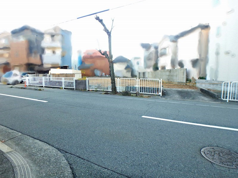 尼崎市富松町３丁目　土地の前面道路含む現地写真|前面道路含む現地写真です