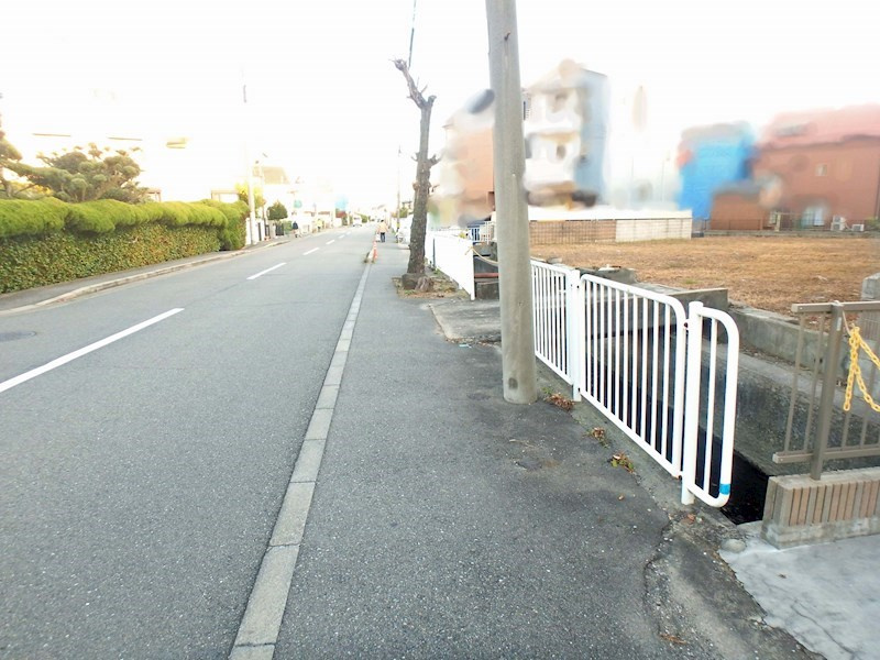 尼崎市富松町３丁目　土地の前面道路含む現地写真|前面道路含む現地写真です