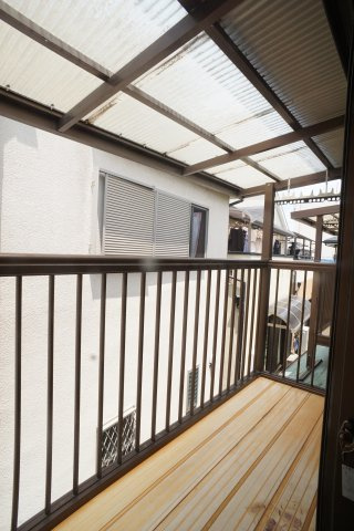 メゾン高司　北館のバルコニー