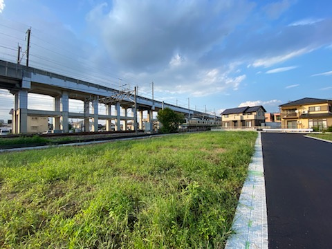 下野市川中子　土地⑤の外観