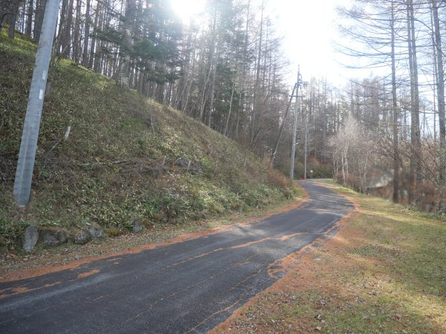 美しの国別荘地②の前面道路含む現地写真