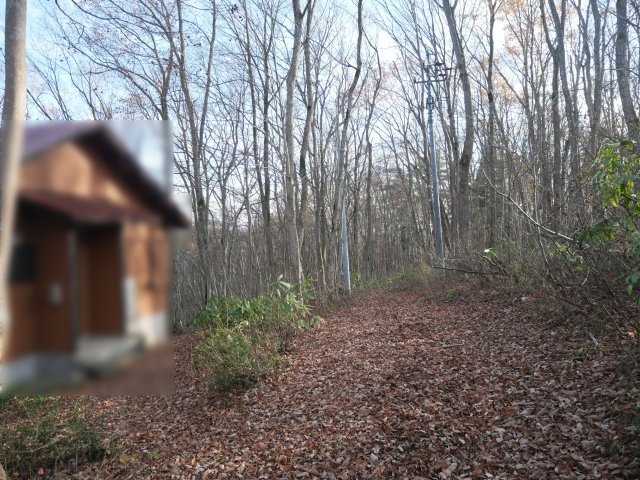 野尻湖グリーンタウン①の前面道路含む現地写真
