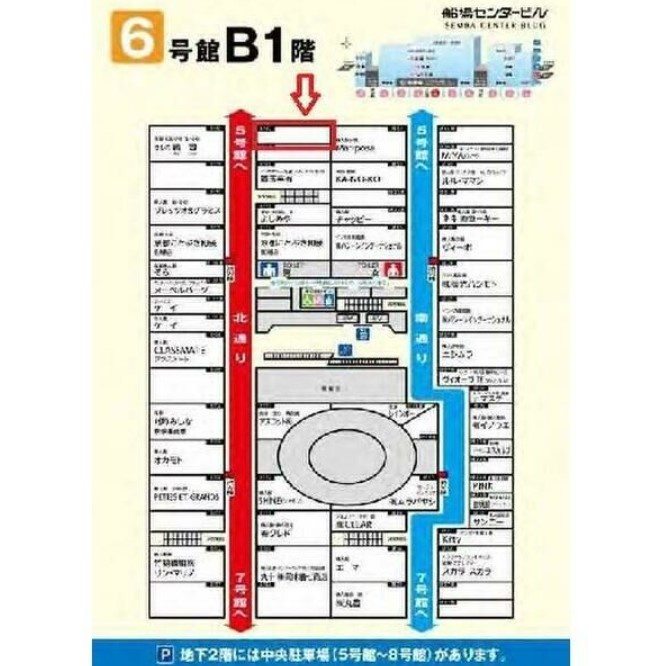 船場センタービル6号館の区画図