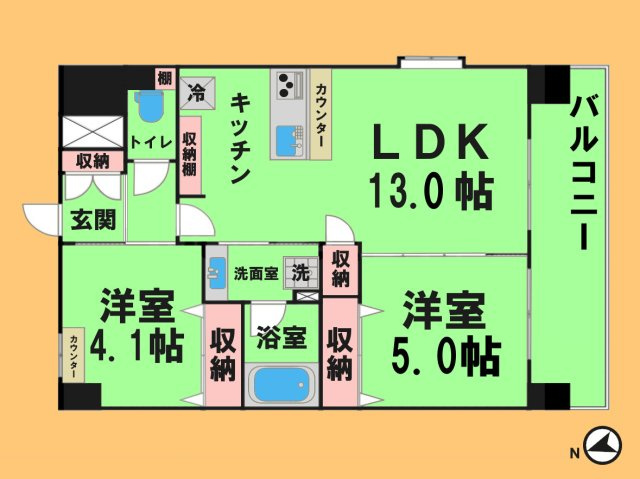 スプランディッド名駅NORTHの間取り