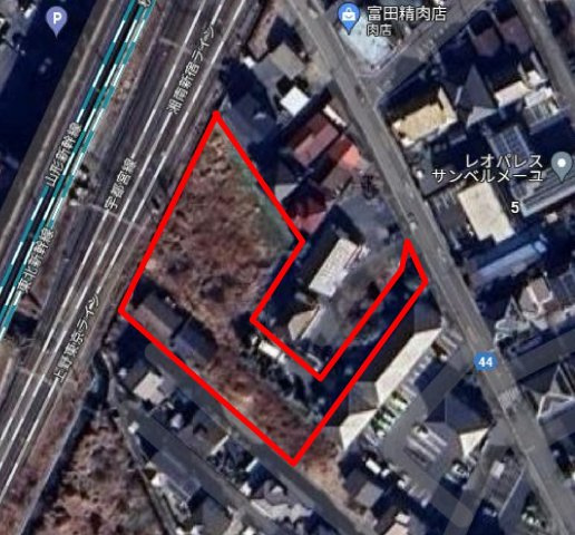 下野市川中子　土地⑧の地図