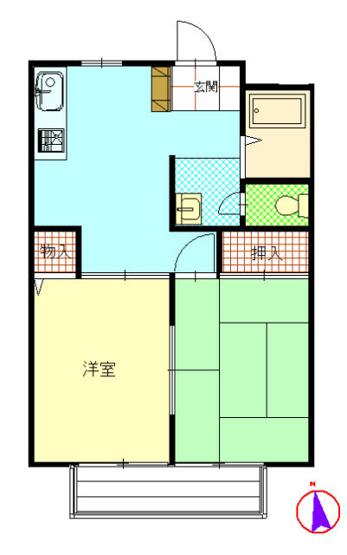 【間取り】 | ドミール北栄