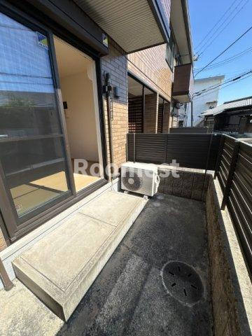 ディアコート北野の庭|お庭で自由な時間を過ごせます