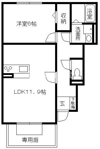 ディアコート北野の間取り