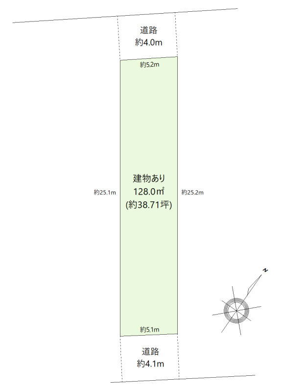 豊橋市三ノ輪町一丁目土地の土地図