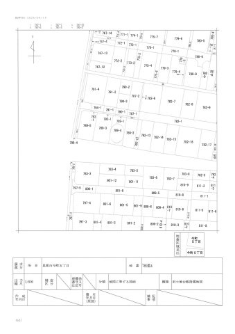 見附市今町5丁目　売土地（車庫付き）の土地図