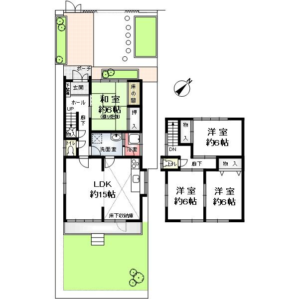 高丸４丁目一戸建の間取り