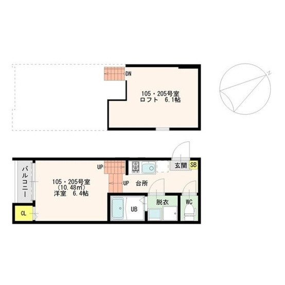 【間取り】 | Belle ce Domani 大橋 sta. | 現況優先。