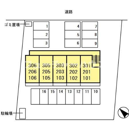ロイヤルプレイスＪの区画図