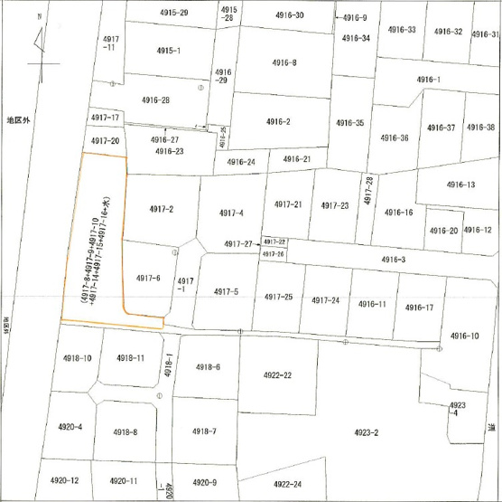 【土地図】 | 東根市温泉町3丁目　土地
