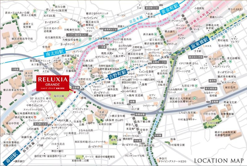 RELUXIA GRANDE 横濱吉野町の地図