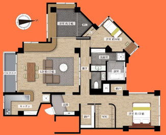 【間取り】 | 代々木台マンション