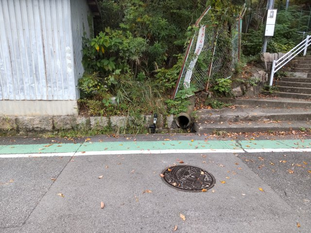 西宮市角石町土地の前面道路含む現地写真