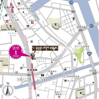 【地図】 | シュロスＫ・Ｙ北品川