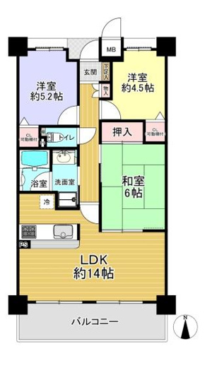 【間取り】 | グランドメゾン四條畷