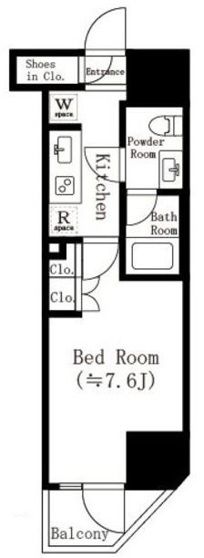 アポロヒルズ関内の間取り