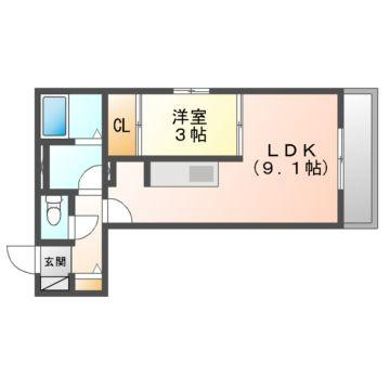 ウィング　Ｂの間取り