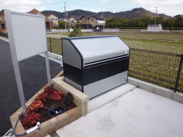 倉敷市福田町古新田のアパートのその他共用部分|敷地内専用ゴミステーション