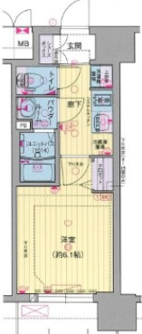 プレサンス大国町ブライスの間取り|選べる家電プランあり！！