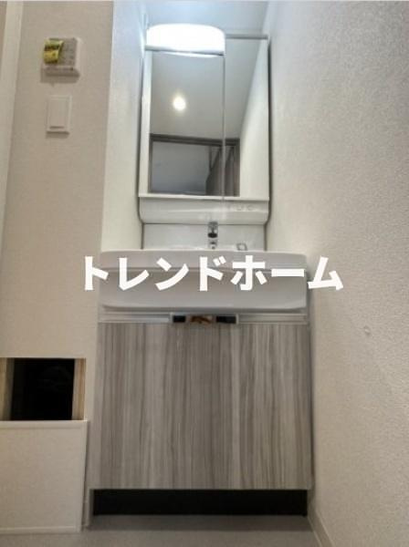 プレサンス大国町ブライスの独立洗面台|選べる家電プランあり！！