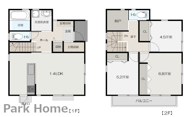 高知市朝倉己　売土地の参考プラン|プラン例