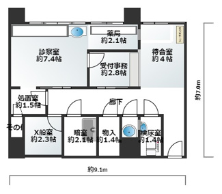 【間取り】 | 阿倍野区旭町1丁目クリニック