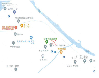 【地図】 | 愛甲郡愛川町半原185坪　売地