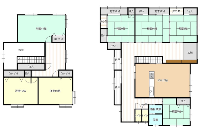 【間取り】 | 天童市山口　中古戸建