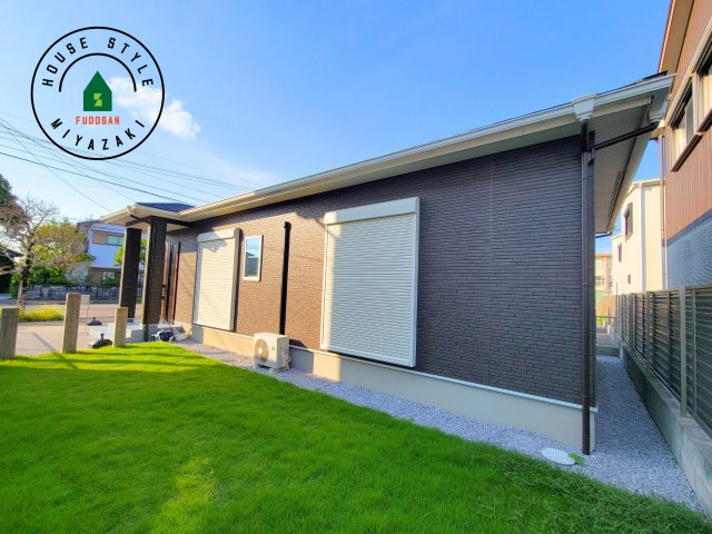 宮崎市赤江モデル（1号棟）の外観|デザイン性のある外観です。