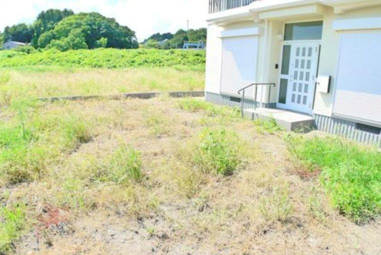 常陸太田市磯部町　中古戸建の庭