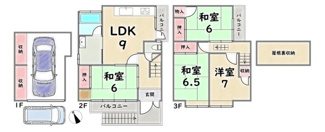 【間取り】 | 右京区太秦御所ノ内町