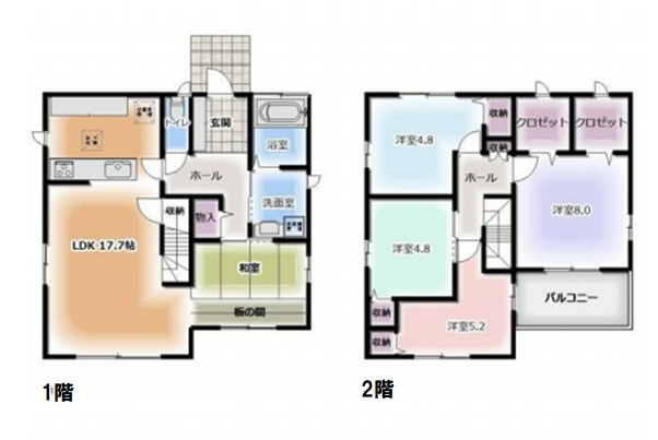 小山市横倉新田の間取り|間取り図