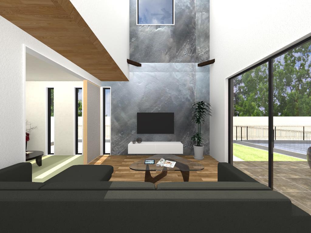 【土地図＋建物プラン例】の画像