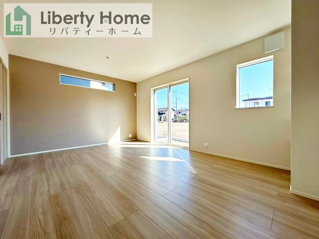 潮来市日の出23-3期　１号棟　新築戸建の居間・リビング