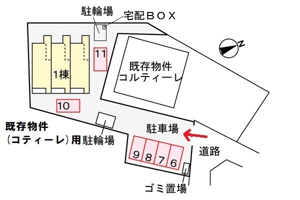 コルティーレⅡの区画図