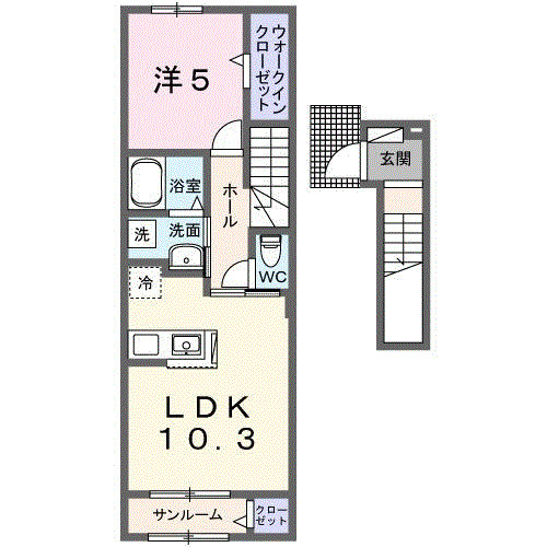 コルティーレⅡの間取り