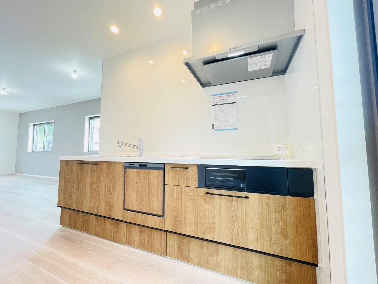 岡崎市百々町第1　新築分譲住宅　全3棟　1号棟のキッチン|使い勝手の良いシステムキッチン。