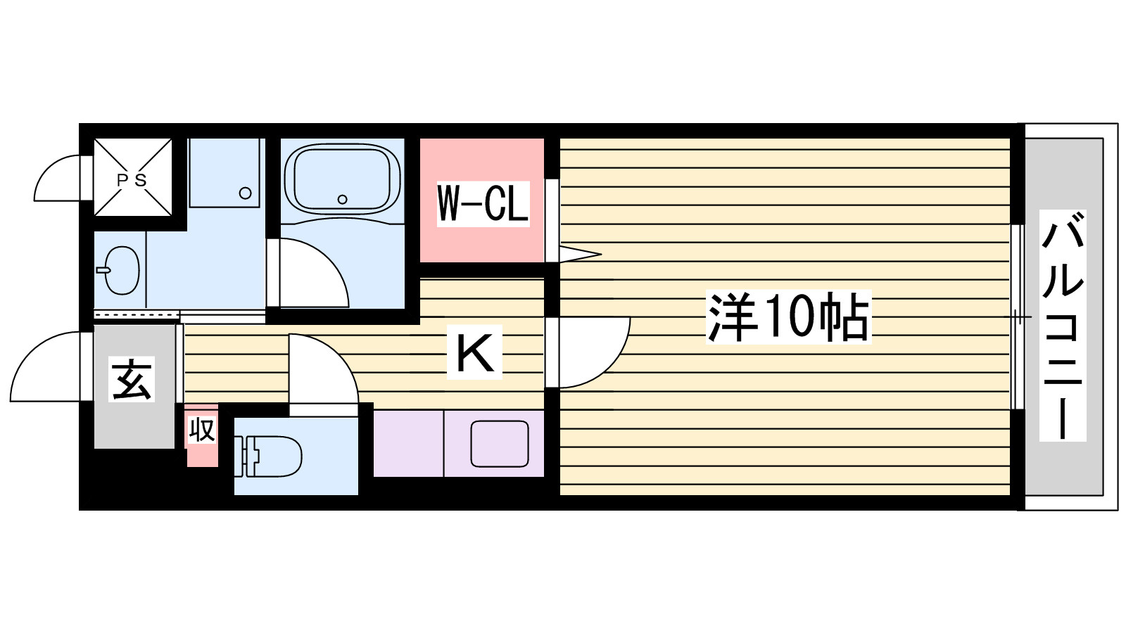 フランディル　オーラの間取り