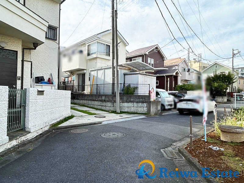 売地　茅ヶ崎市柳島海岸の前面道路含む現地写真