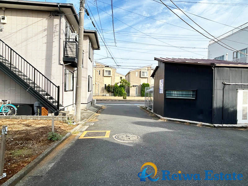 売地　茅ヶ崎市柳島海岸の前面道路含む現地写真