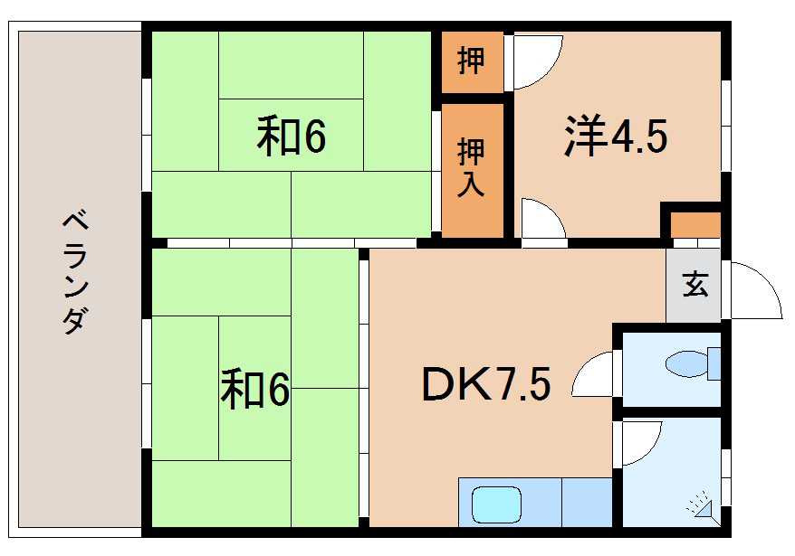 ベルメゾン金城の間取り