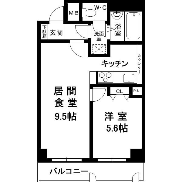 六甲道シティハウスの間取り