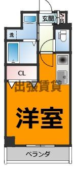 仲介手数料0円！！アルバ志賀本通の間取り