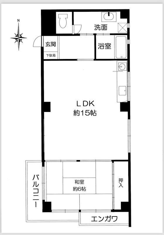 グリーンハイツ御影の間取り|間取り図