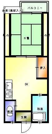 コーポ平田の間取り