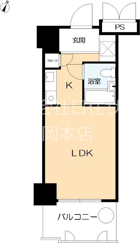 カサベラ岡本の間取り